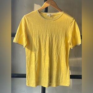 Lovely Rag & Bone “The Molly Tee” in Yellow Linen